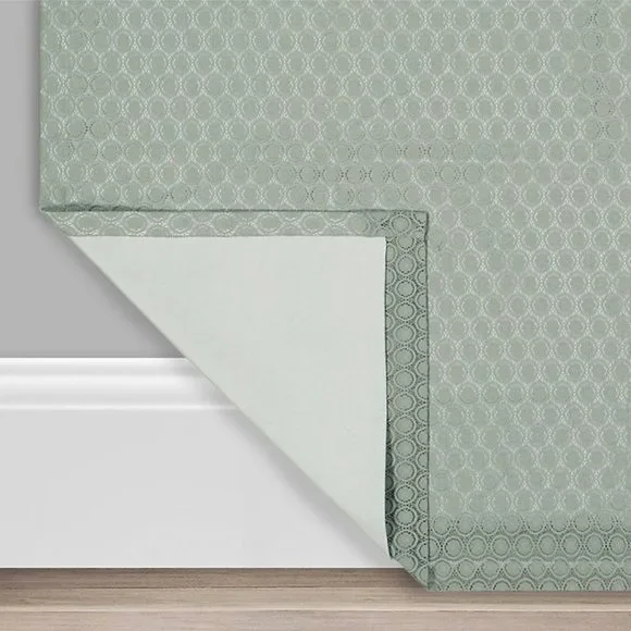 Eclipse Nora Crochet Blackout Window Curtain- Sage - Picture 3 of 6